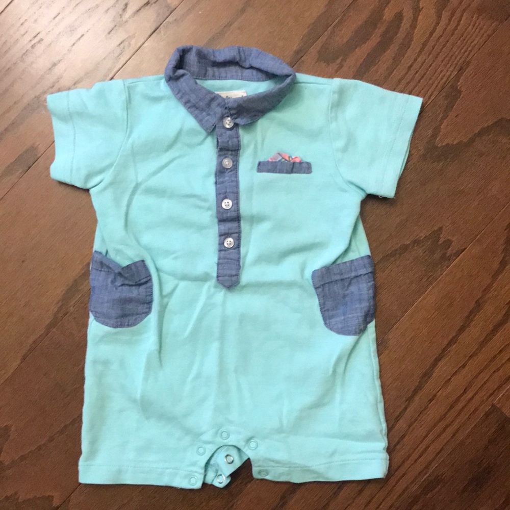 Beetle & thread aqua onesie size 12-18m